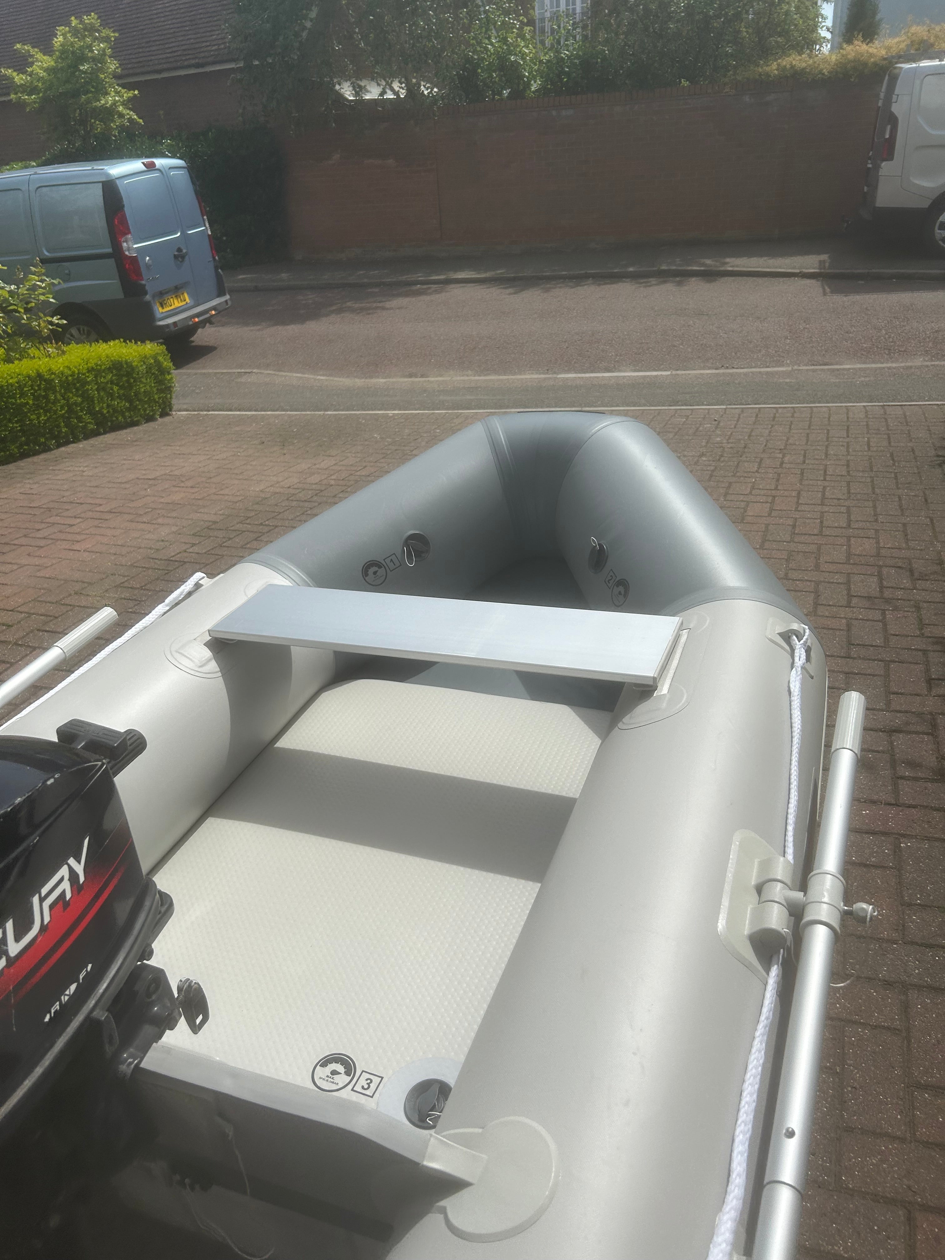 Deal of the Week! Hydro-force 240 air deck with Mercury 5hp outboard