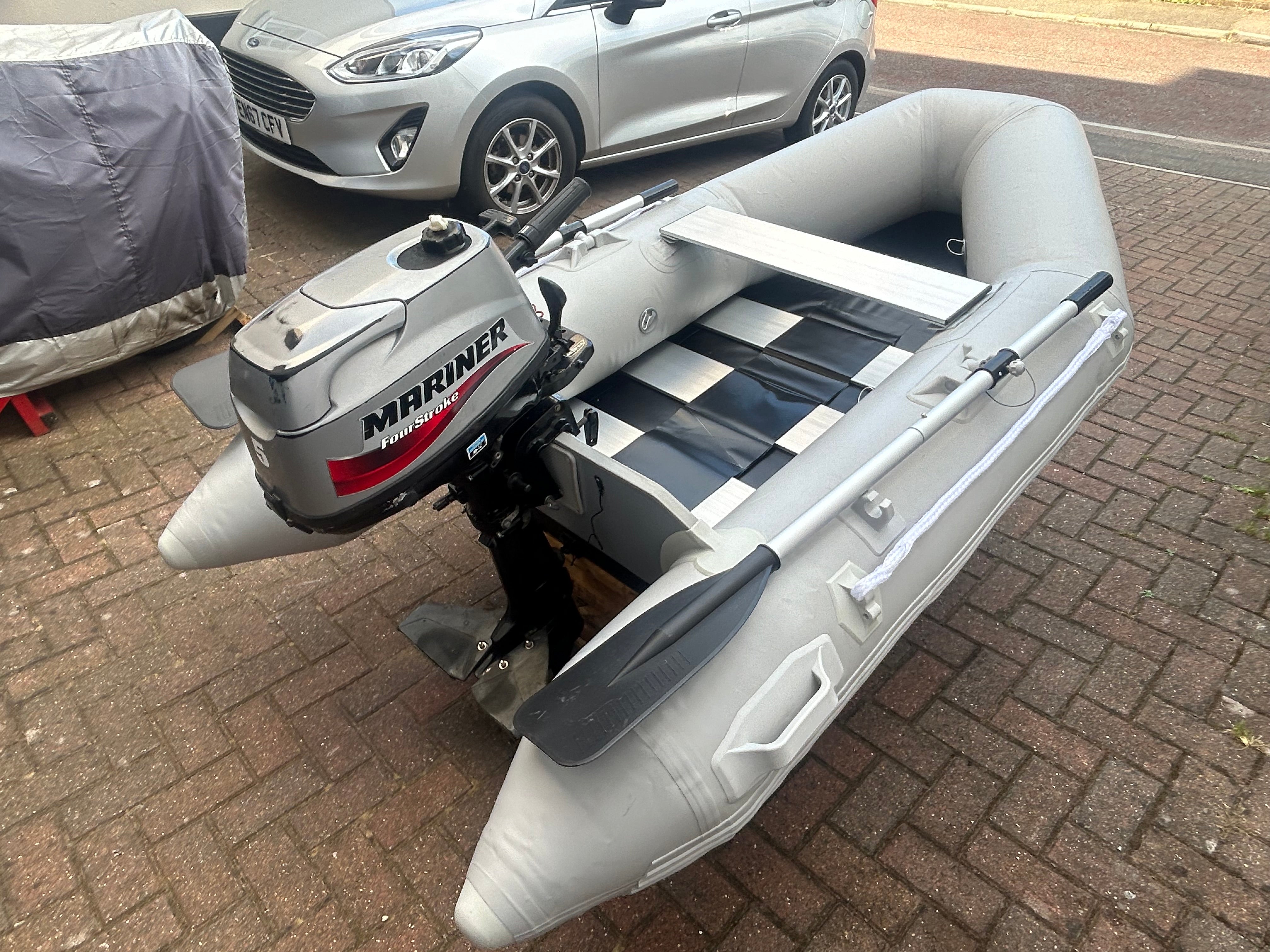 Inflatable dinghy 230 with Mariner 5hp 4 stroke outboard