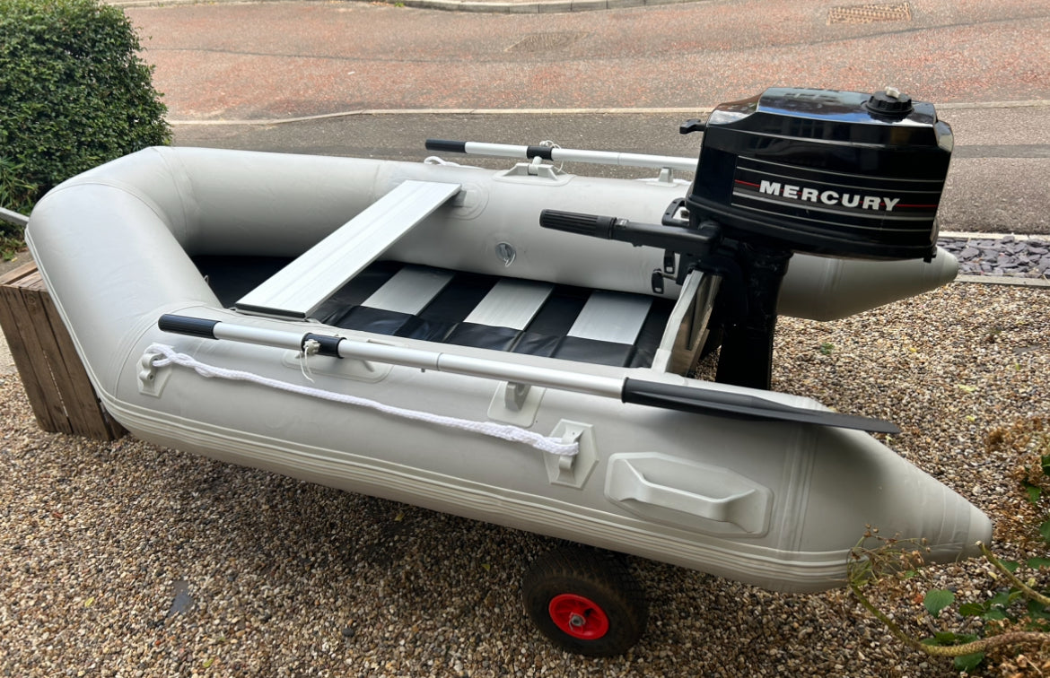 Inflatable dinghy 230 with Mercury 4hp outboard