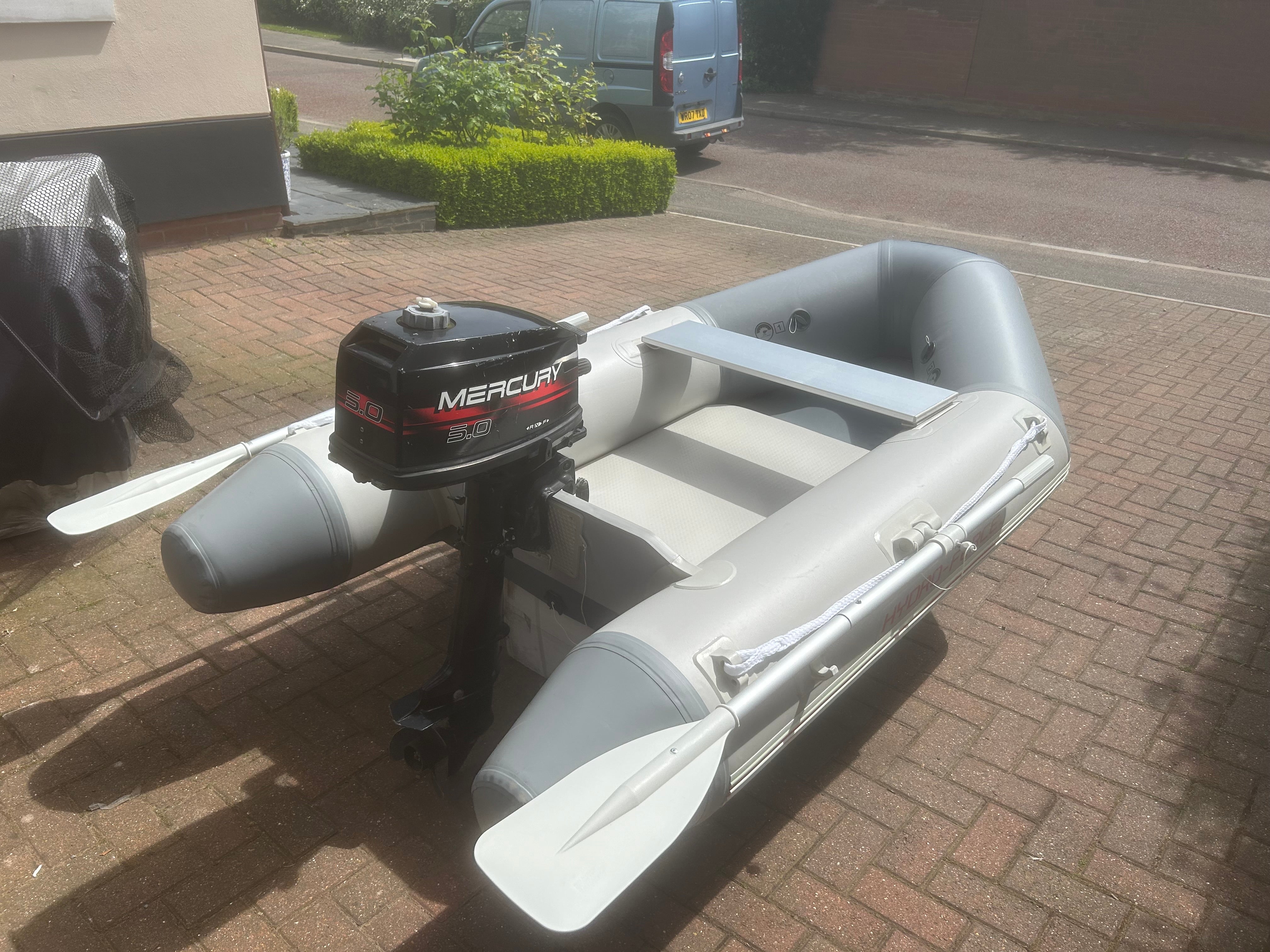 Deal of the Week! Hydro-force 240 air deck with Mercury 5hp outboard