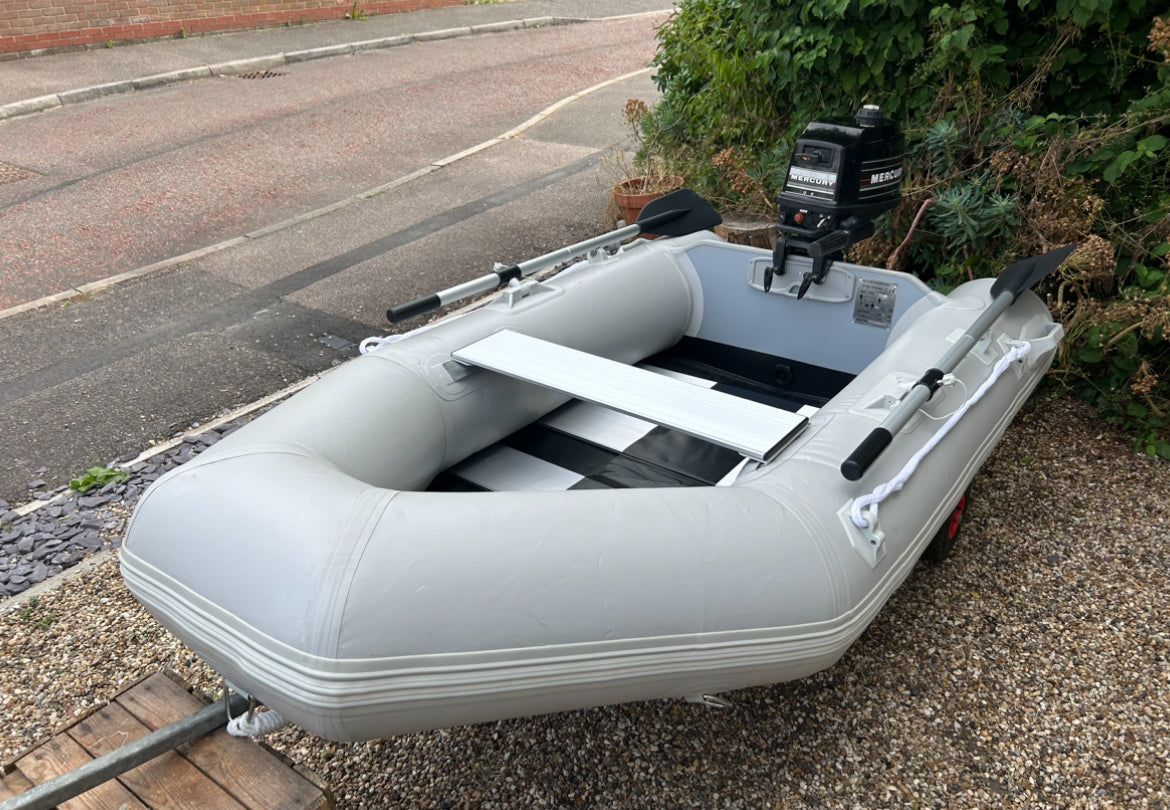 Inflatable dinghy 230 with Mercury 4hp outboard