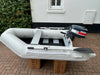 Inflatable dinghy 230 with Yamaha 4hp outboard.