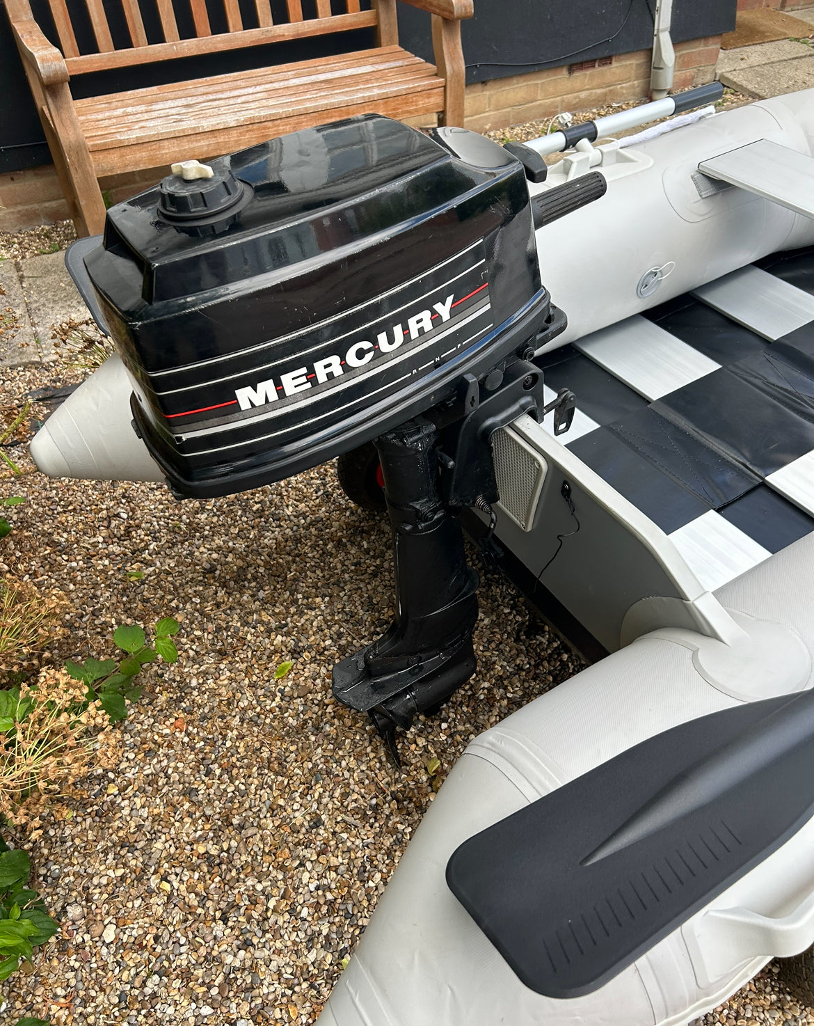 Inflatable dinghy 230 with Mercury 4hp outboard