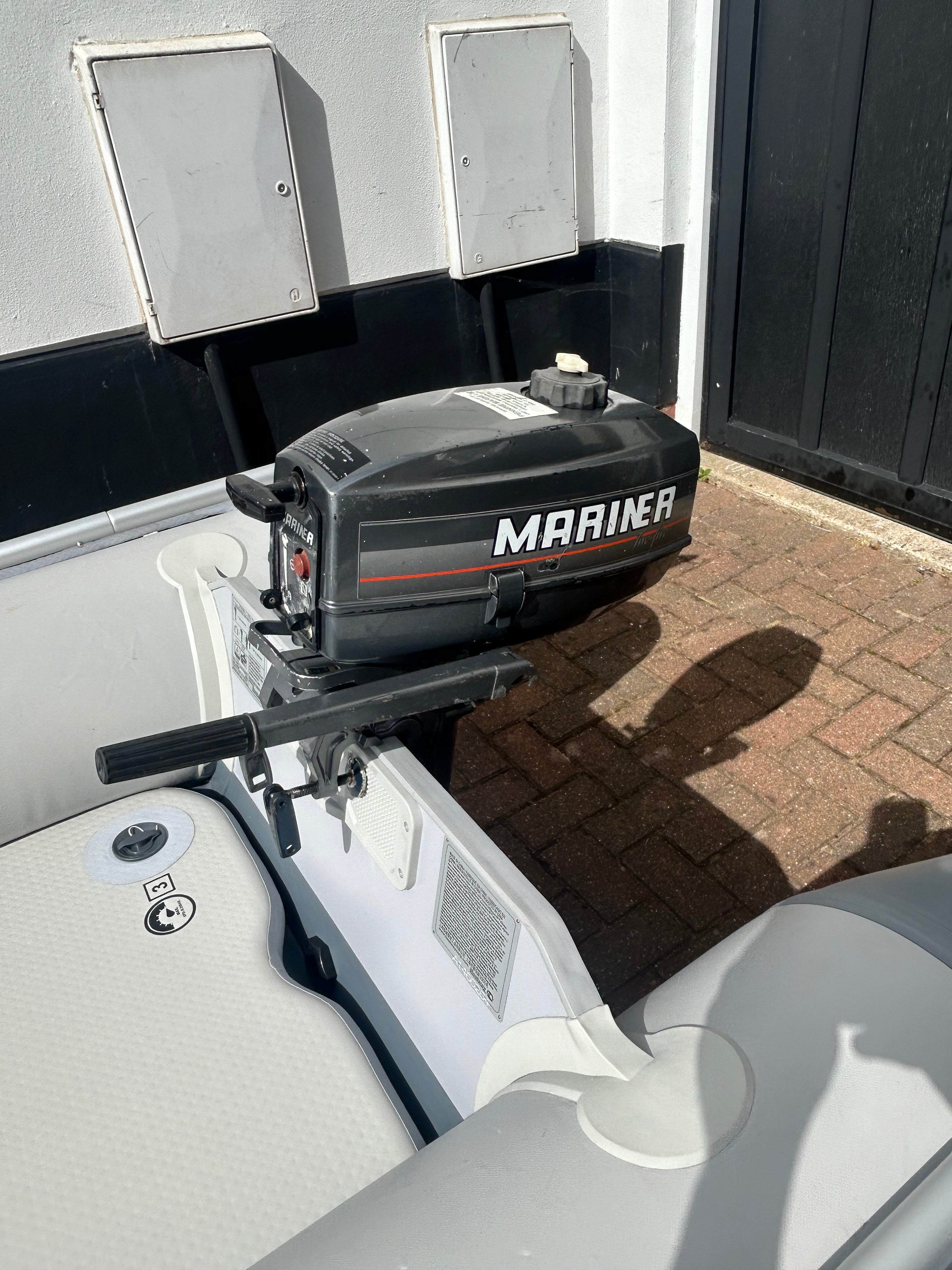 Hydro-force 230 air deck with Mariner 2.5hp outboard