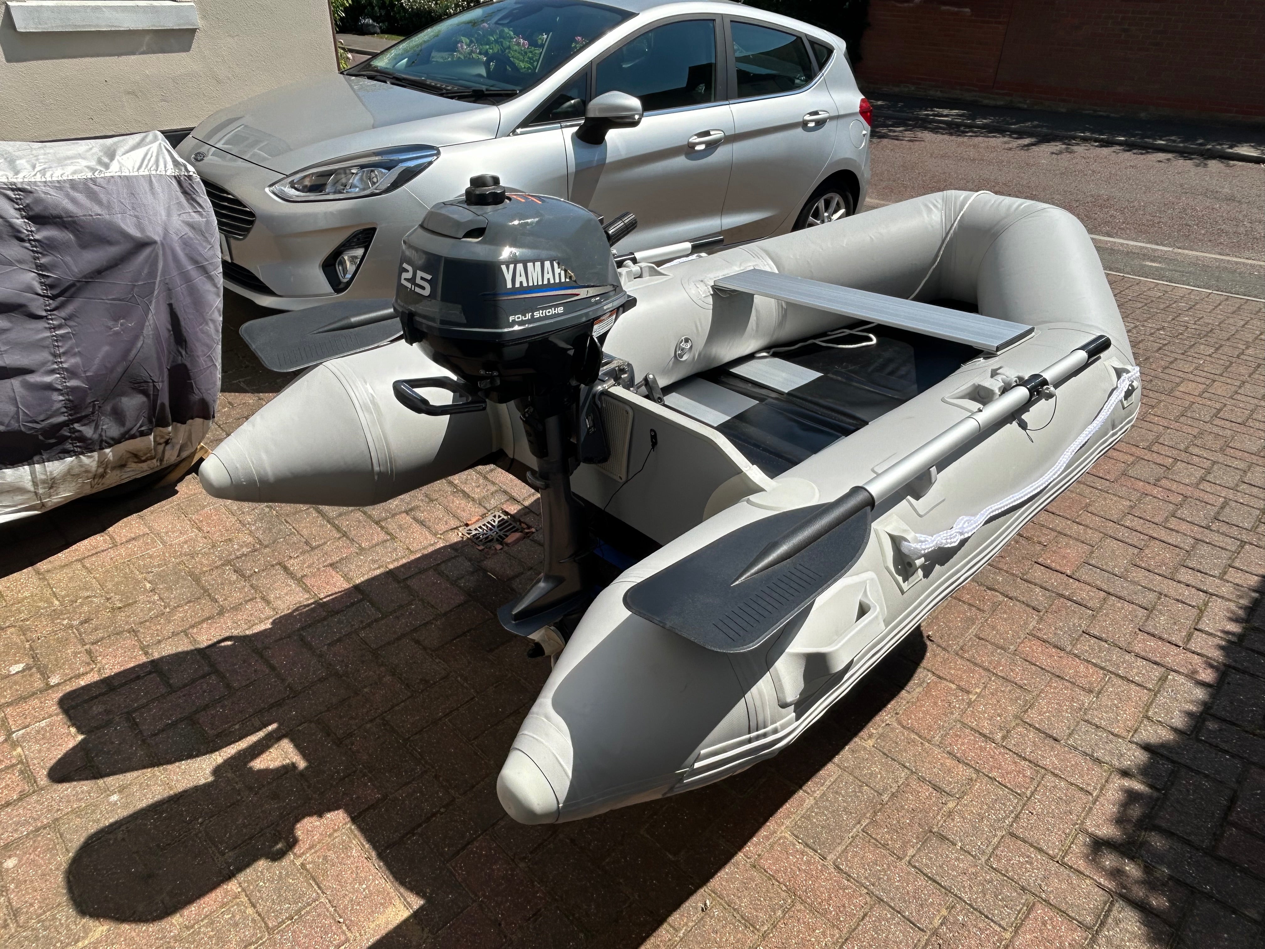 Inflatable dinghy 230 with Yamaha 2.5hp 4 stroke outboard