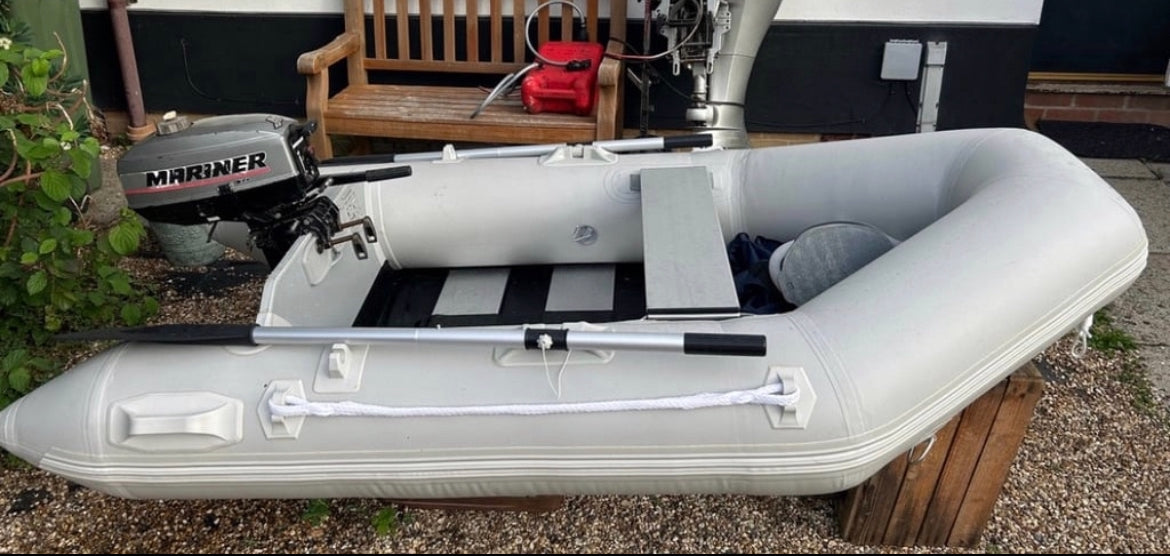 Inflatable dinghy 230 with Mariner 3.3hp outboard