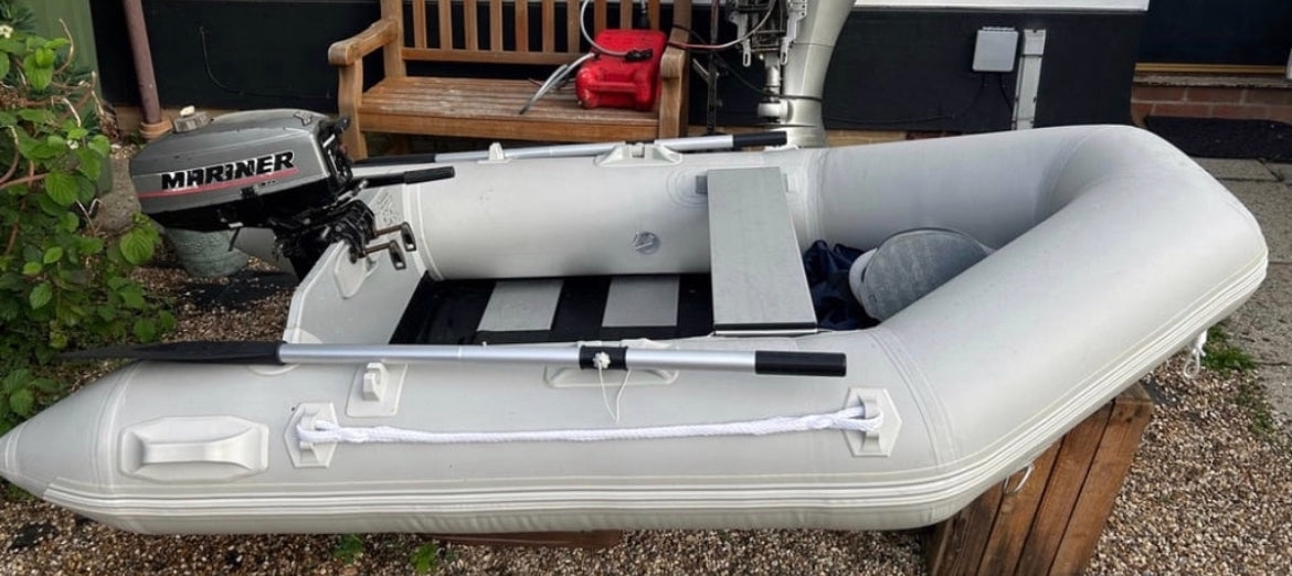 Inflatable dinghy 230 with Mariner 2.5hp outboard