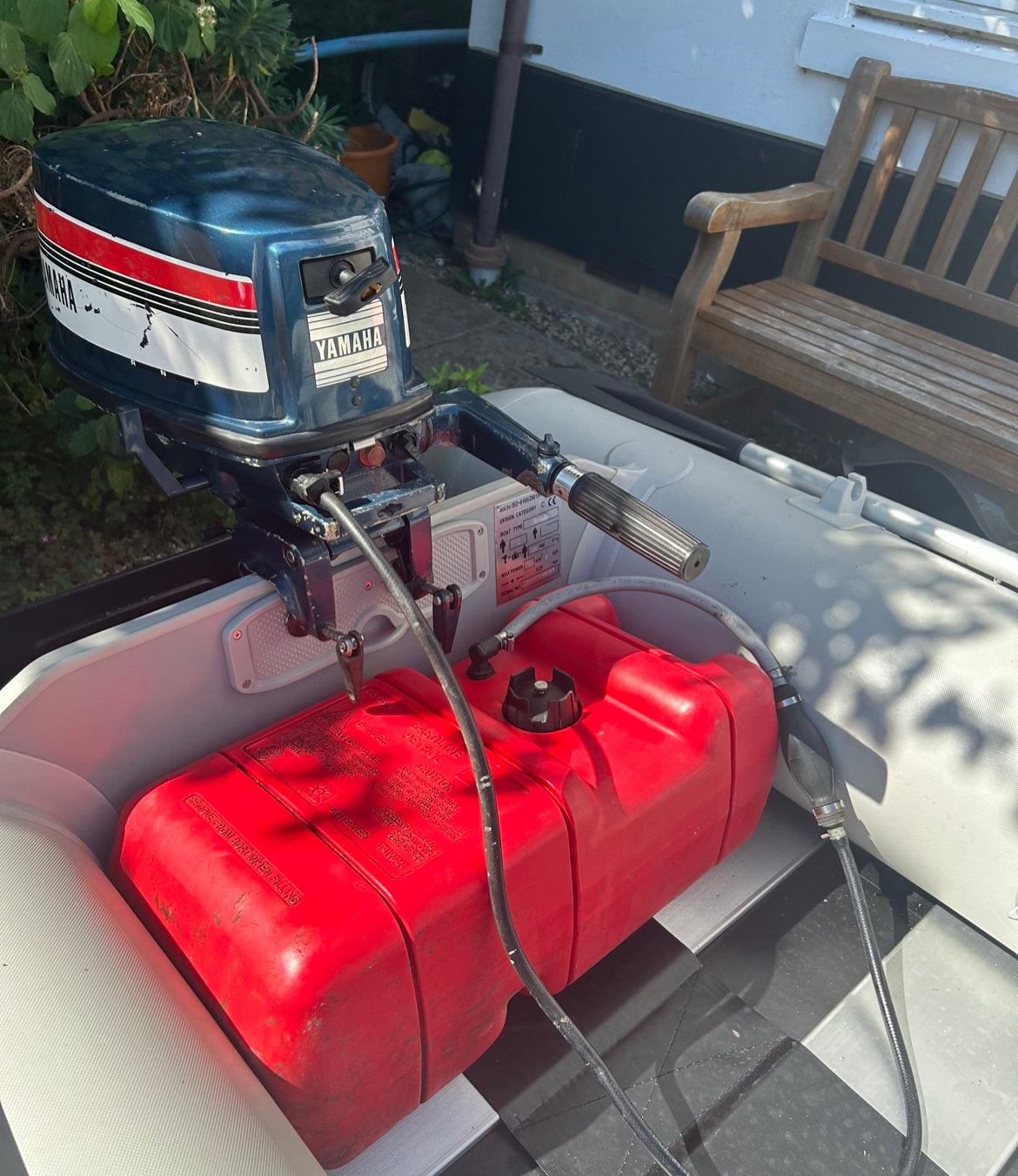 Inflatable dinghy 230 with Mariner 5hp outboard