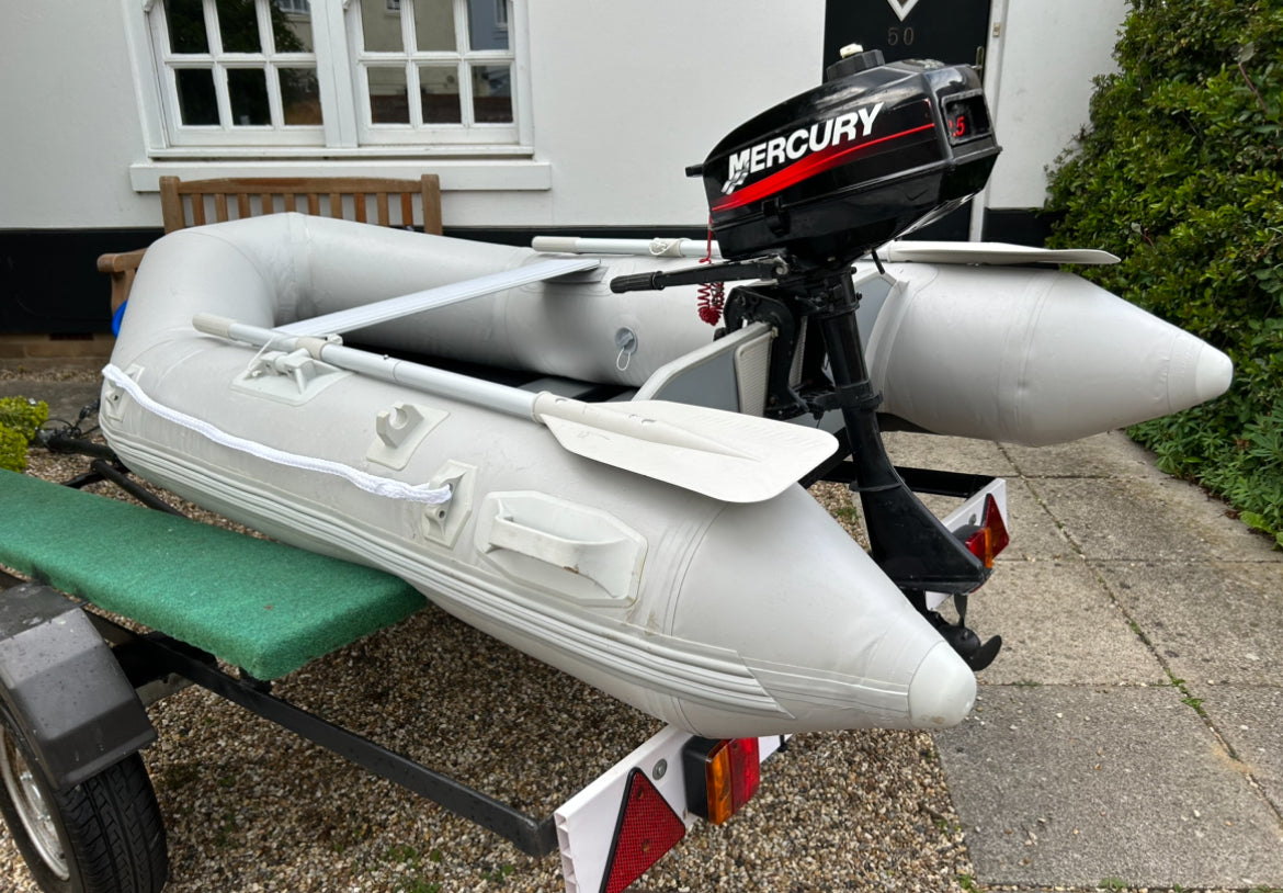 Inflatable dinghy 230 with Mercury 3.3hp outboard