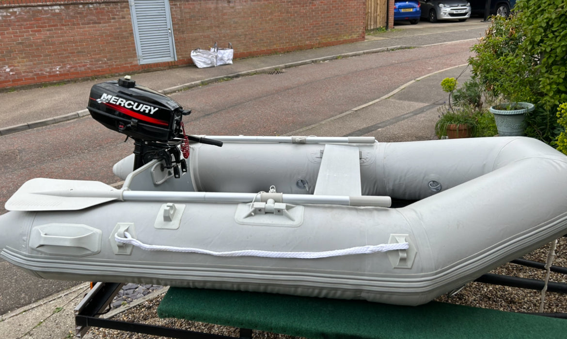 Inflatable dinghy 230 with Mercury 3.3hp outboard