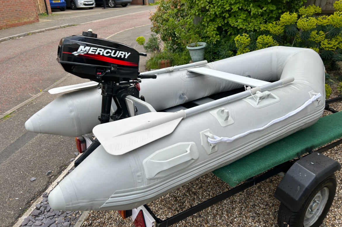 Inflatable dinghy 230 with Mercury 3.3hp outboard