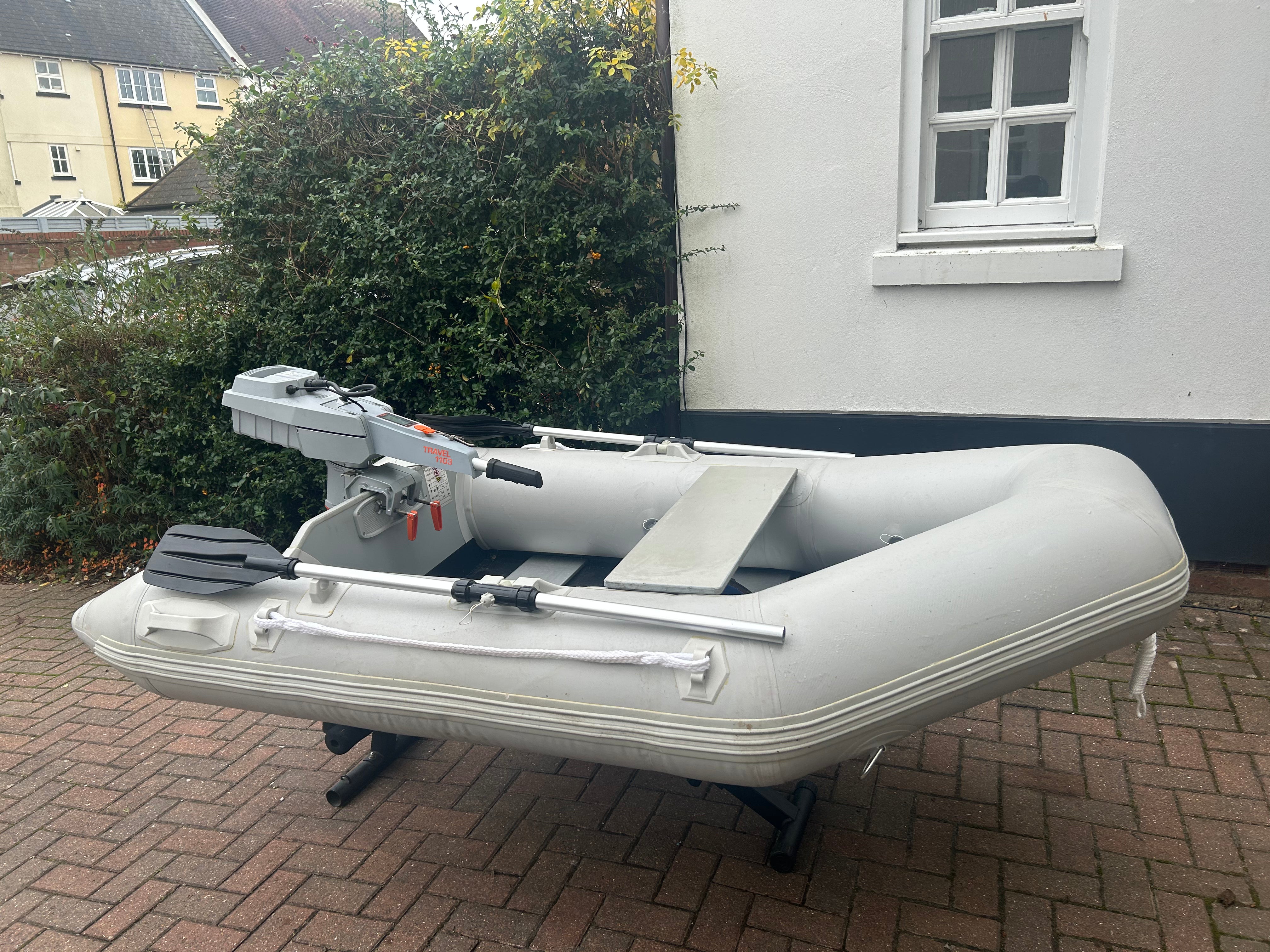 Inflatable dinghy 230 with torqeedo 1103 VGC - Cheapest in the UK