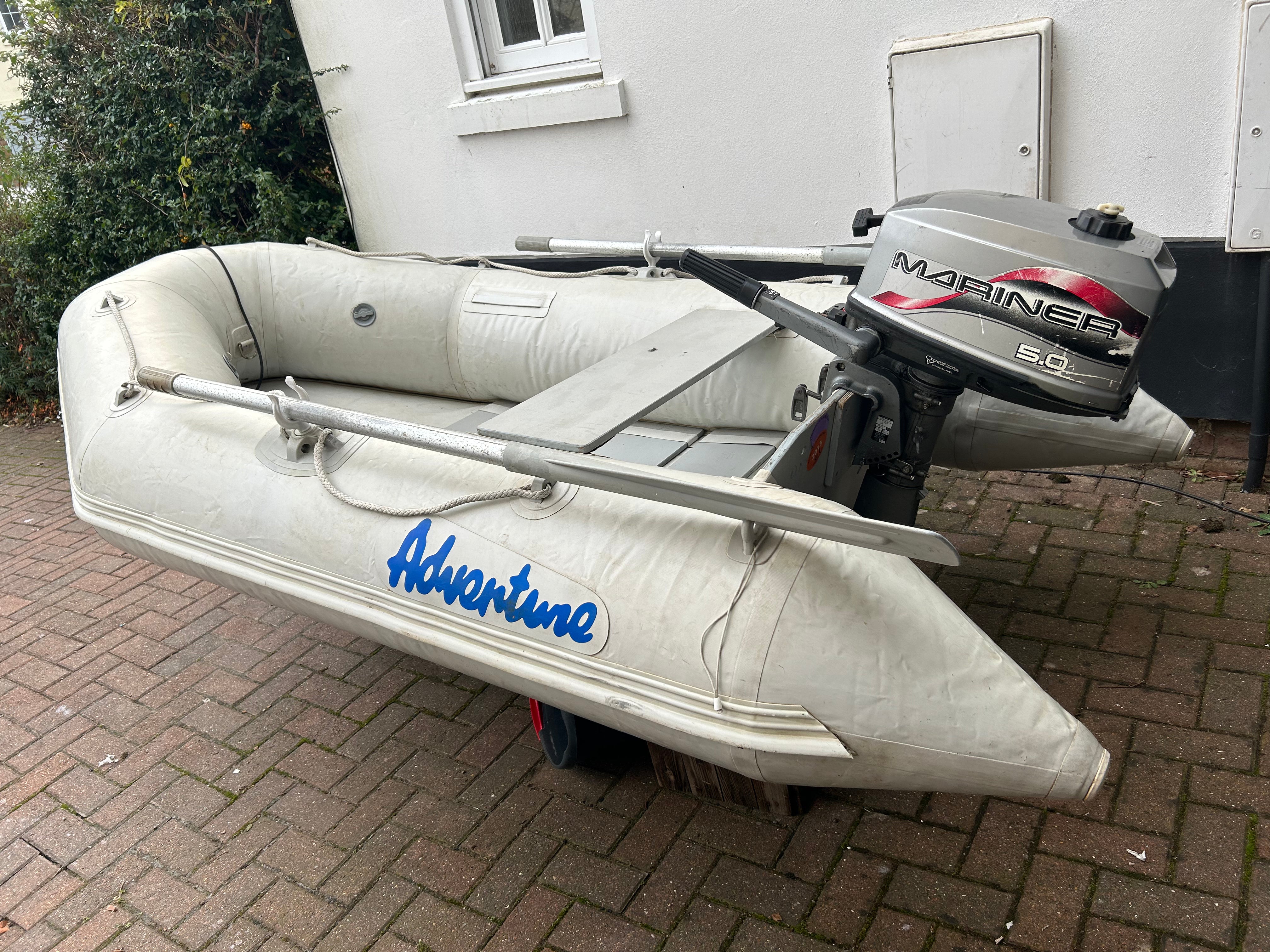 inflatable Dinghy 260 with Mariner 5hp Outboard