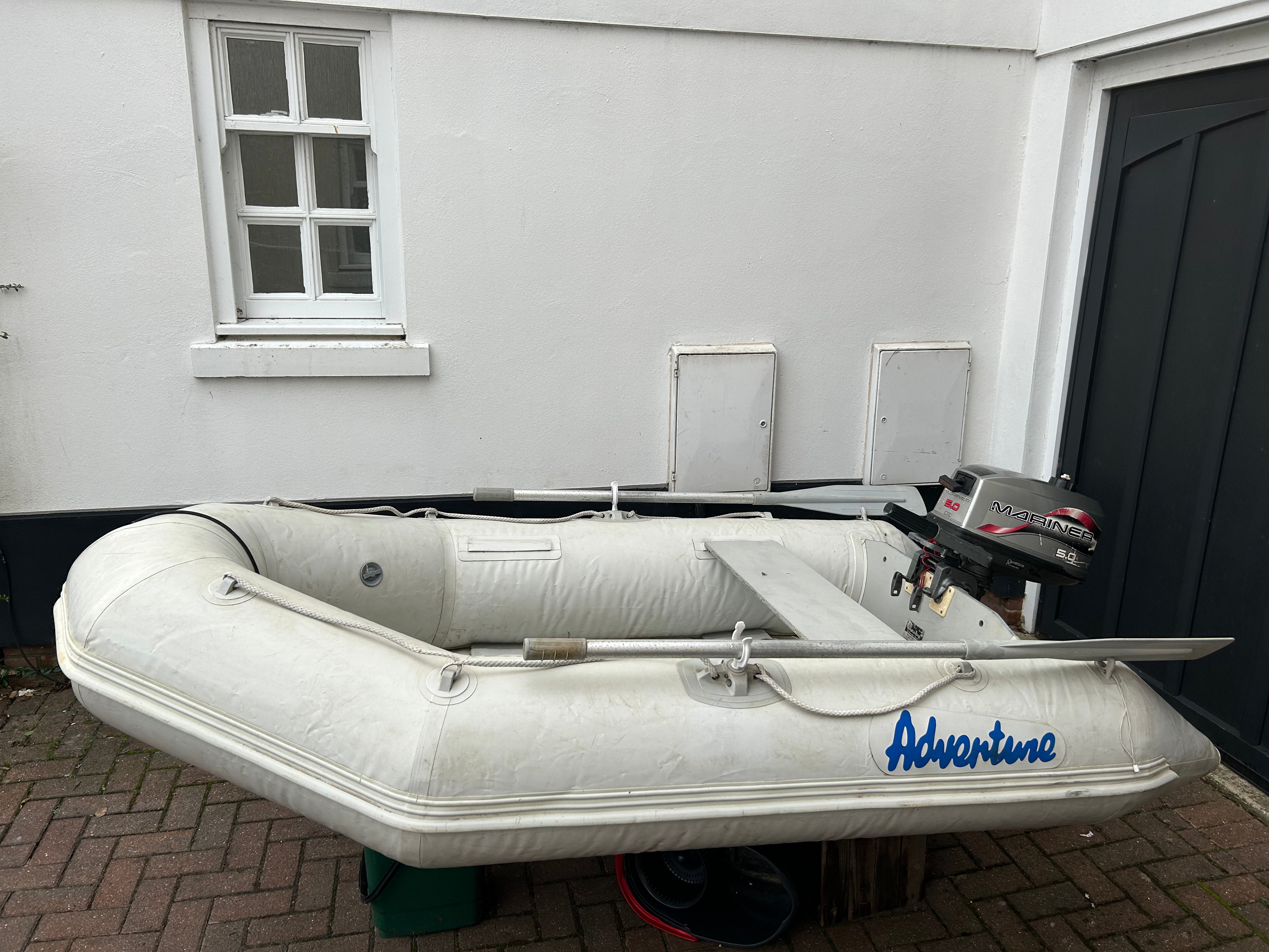 inflatable Dinghy 260 with Mariner 5hp Outboard