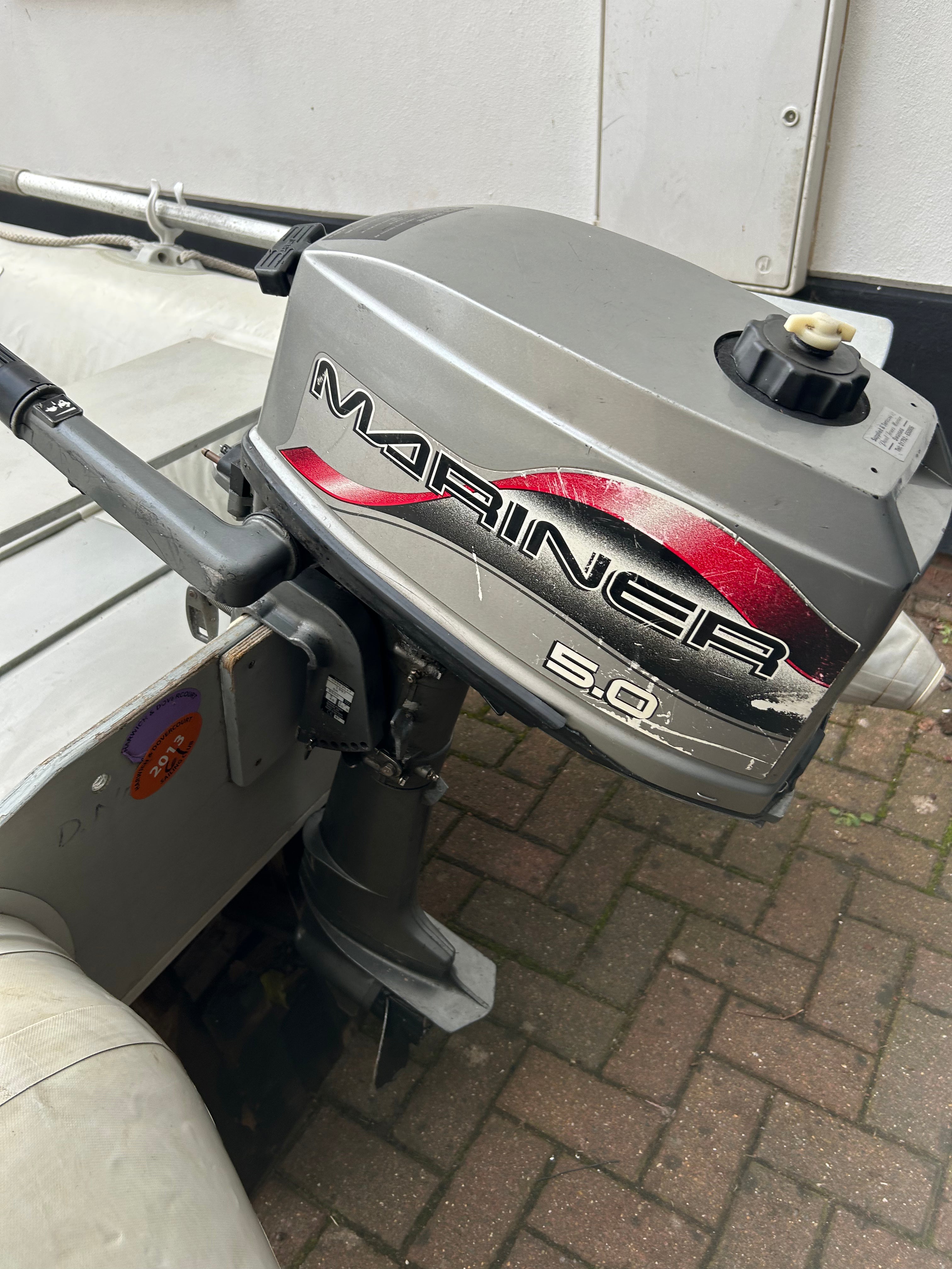 inflatable Dinghy 260 with Mariner 5hp Outboard