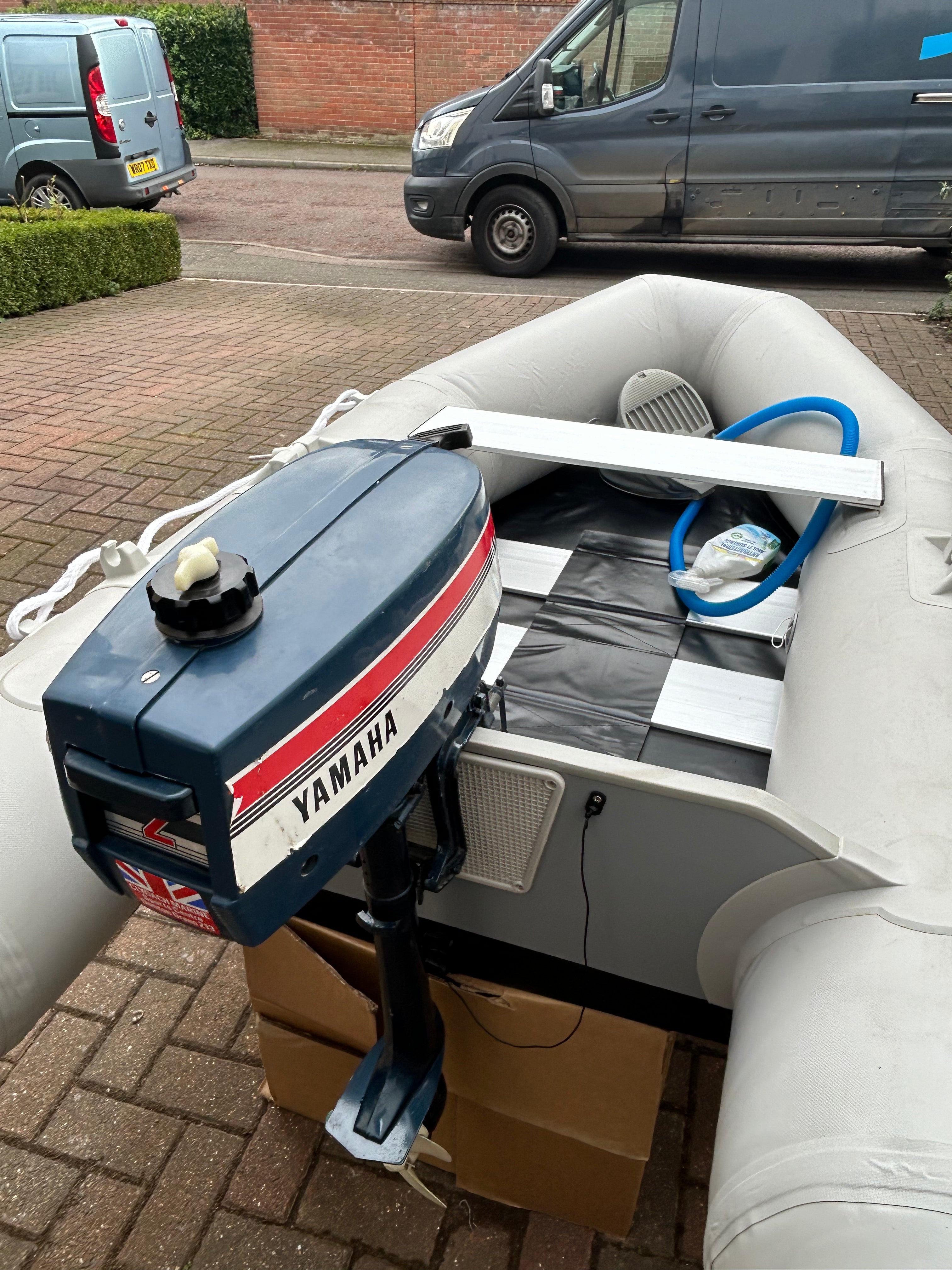 Inflatable dinghy 230 with Yamaha 2hp outboard