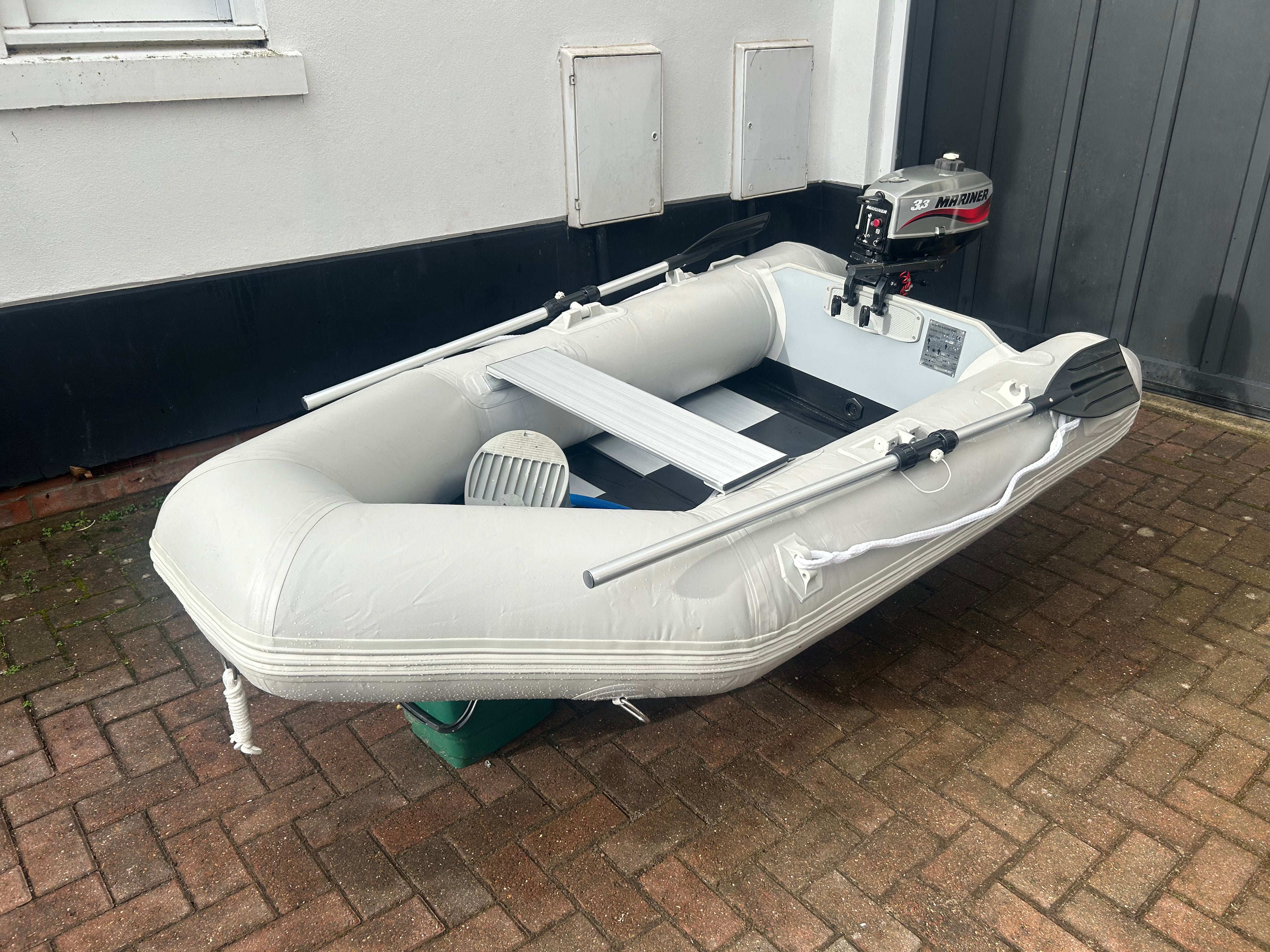 Inflatable dinghy 230 with Mariner 3.3hp outboard