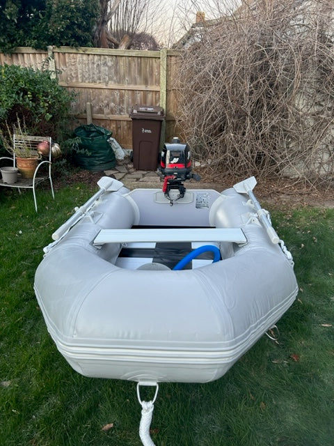 Inflatable dinghy 230 with Mercury 4hp outboard