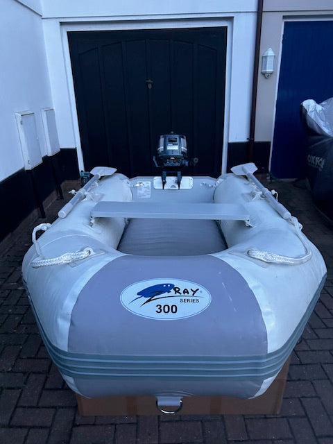 Inflatable dinghy 300 with Yamaha 4hp outboard - £225 major service