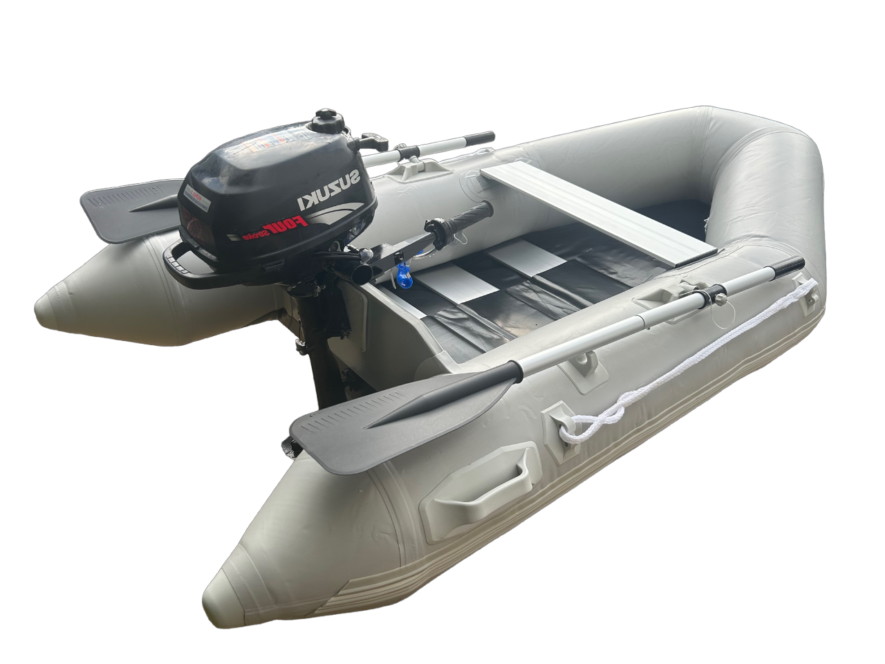 Inflatable dinghy 230 with Suzuki 2.5hp outboard was 650