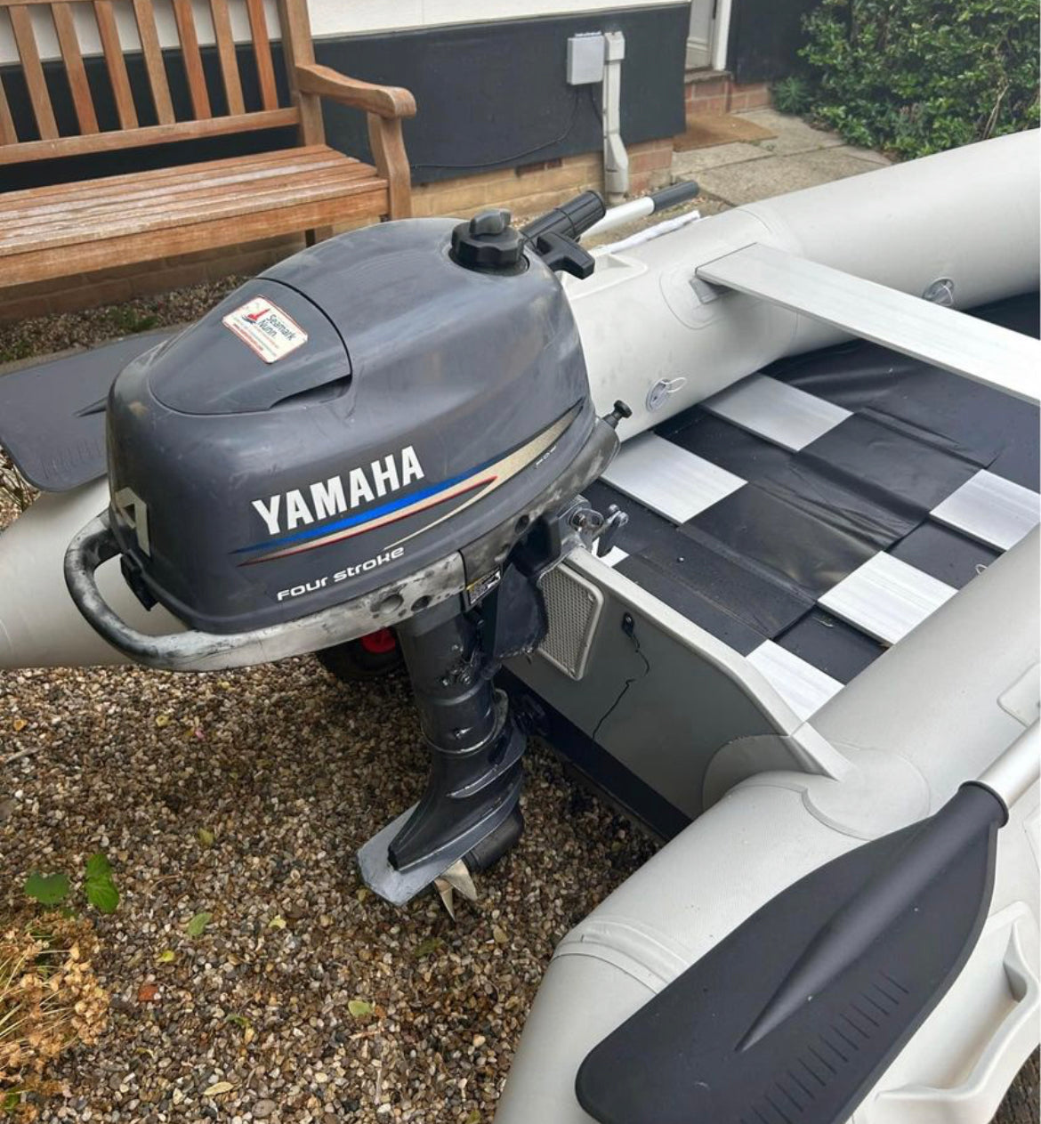 Inflatable dinghy 230 with Yamaha 4hp outboard