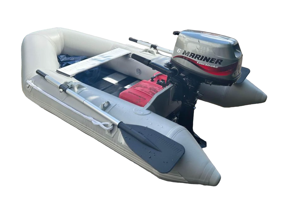 Inflatable dinghy 3.20m with Mariner 6hp outboard