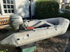 Inflatable dinghy 300 with Honda 10hp outboard.