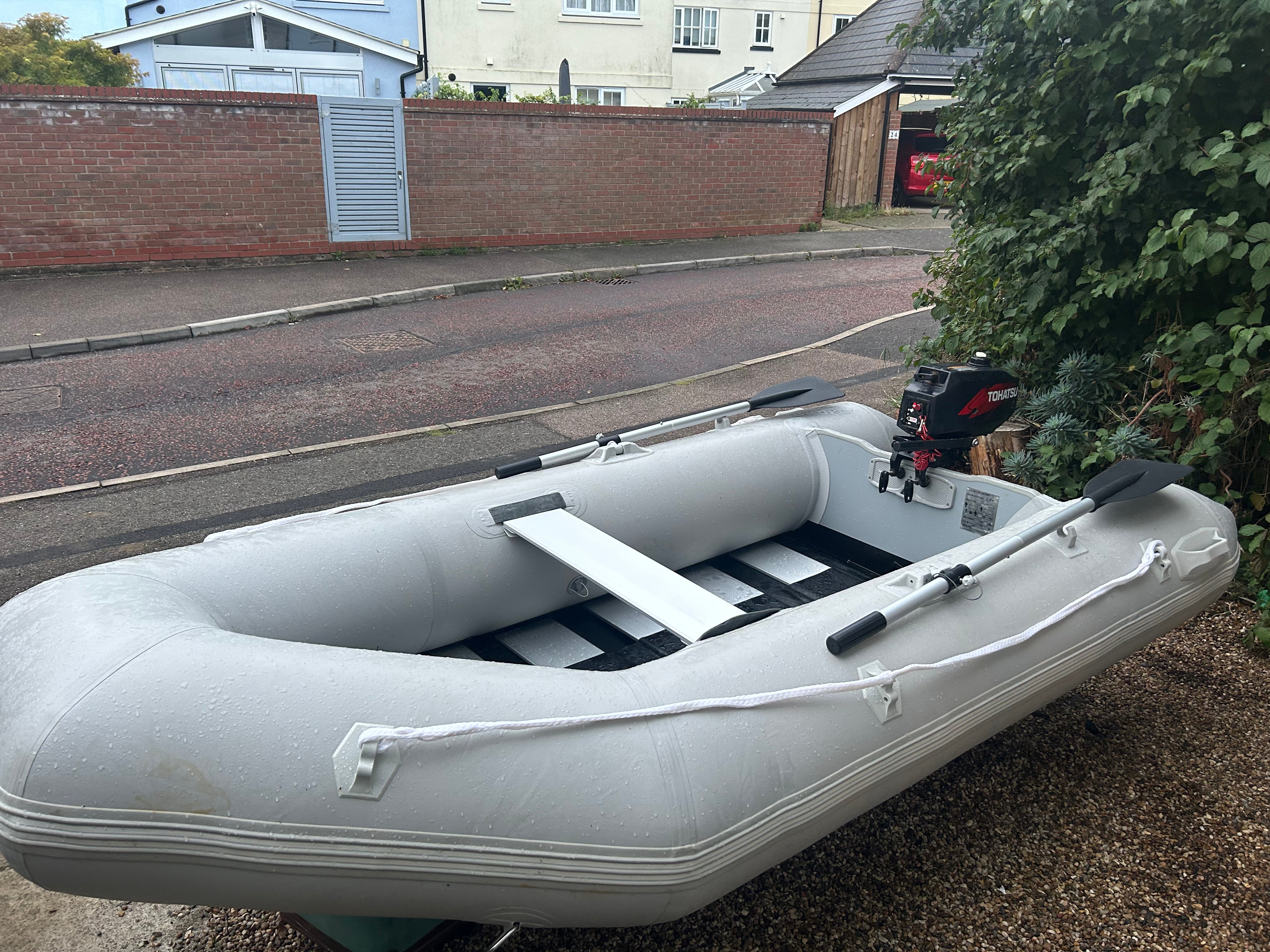 Inflatable dinghy 230 with Tohatsu 3.5hp outboad