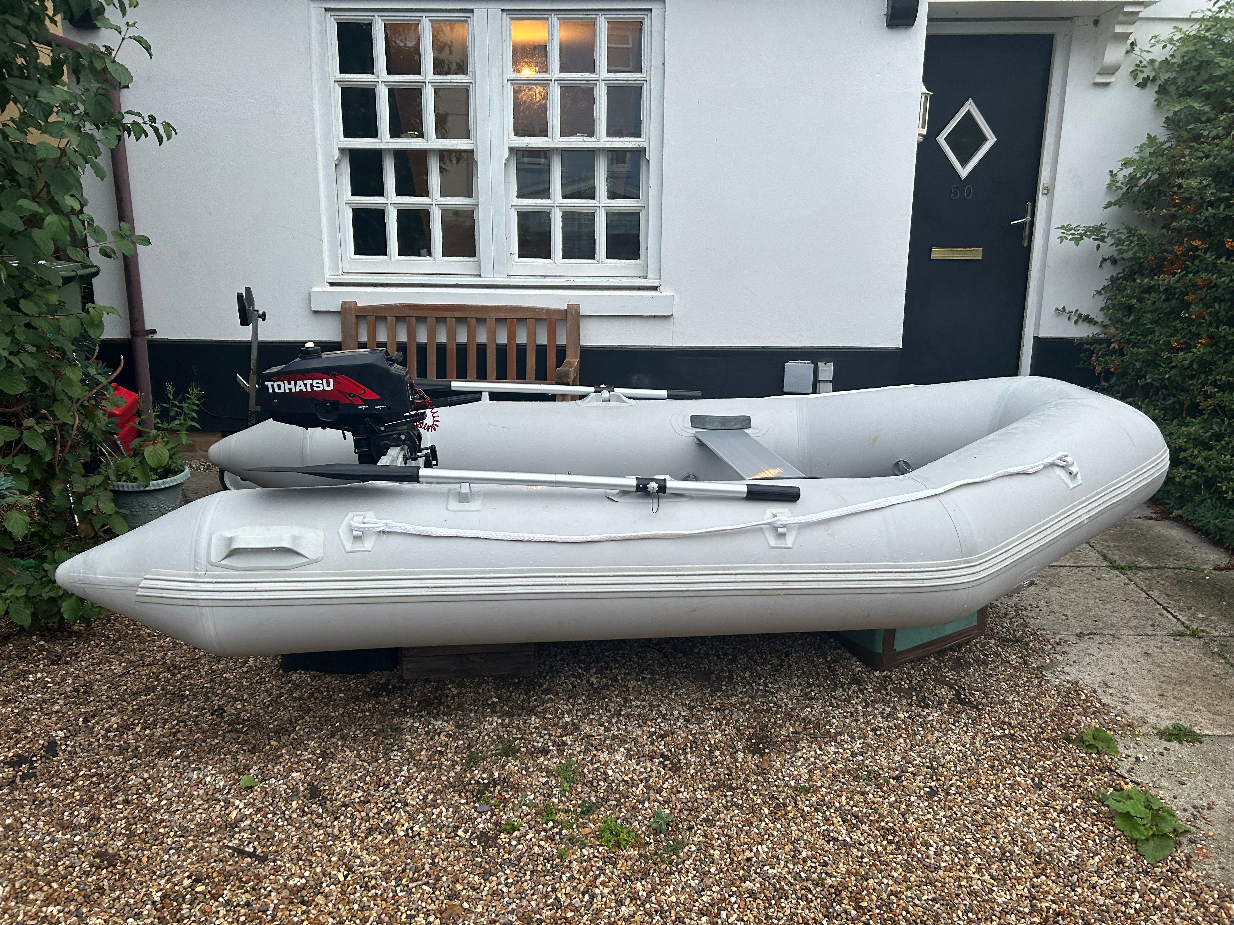 Inflatable dinghy 230 with Tohatsu 3.5hp outboad