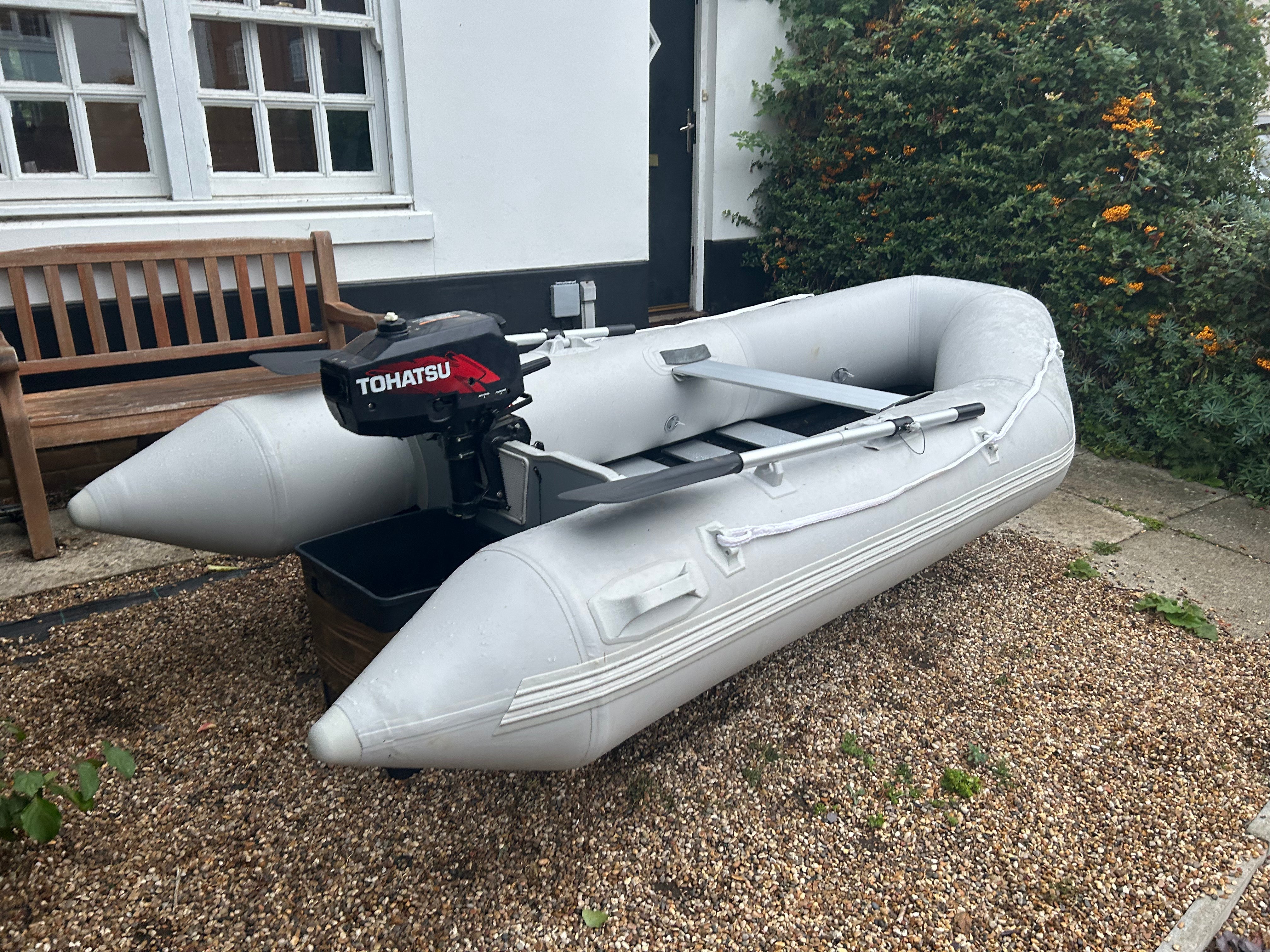 Inflatable dinghy 230 with Tohatsu 3.5hp outboad