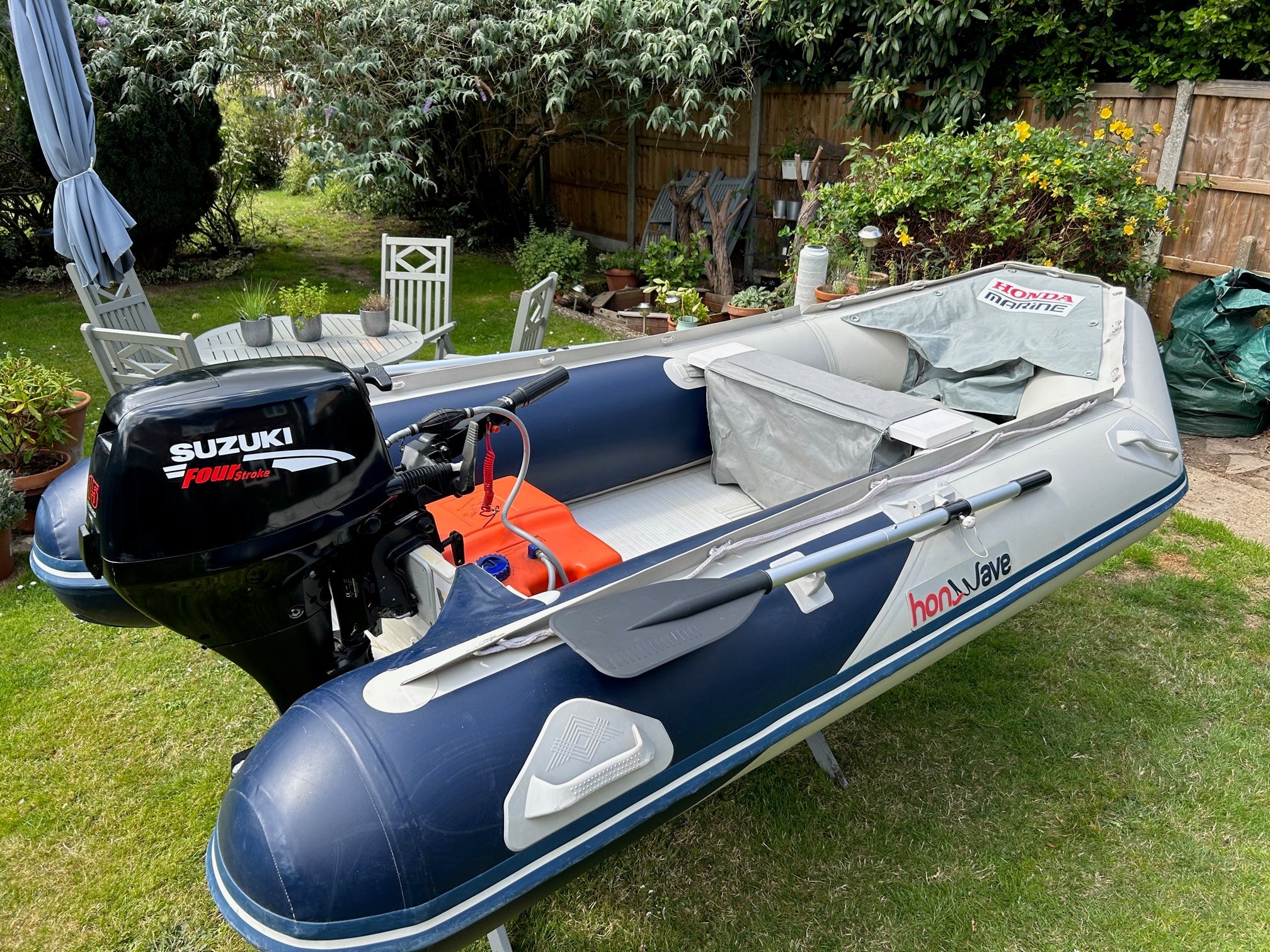 Inflatable Dinghy with Outboard